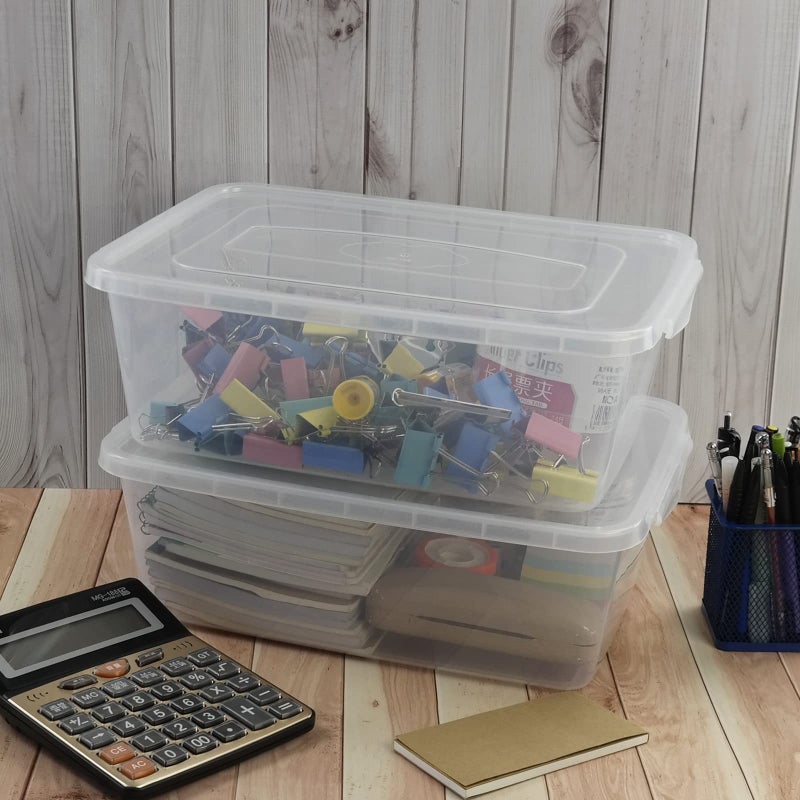Pekky 13 Quart Plastic Bins Boxes with Lid, 3 Packs - Image 5